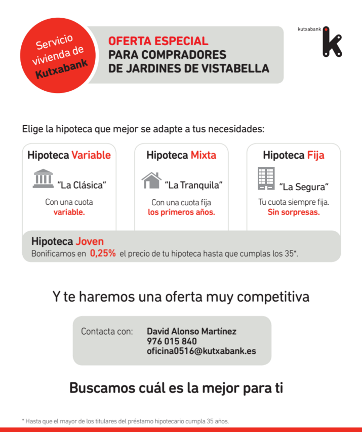 Oferta Especial Jardines de Vistabella