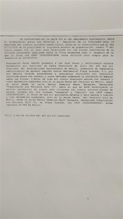 Proceso de apremio y embargo Inmoglaciar playa Granada