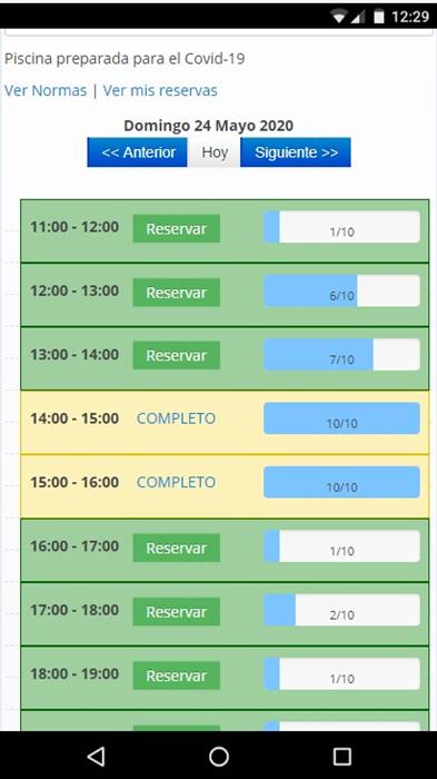 Reserva Piscina