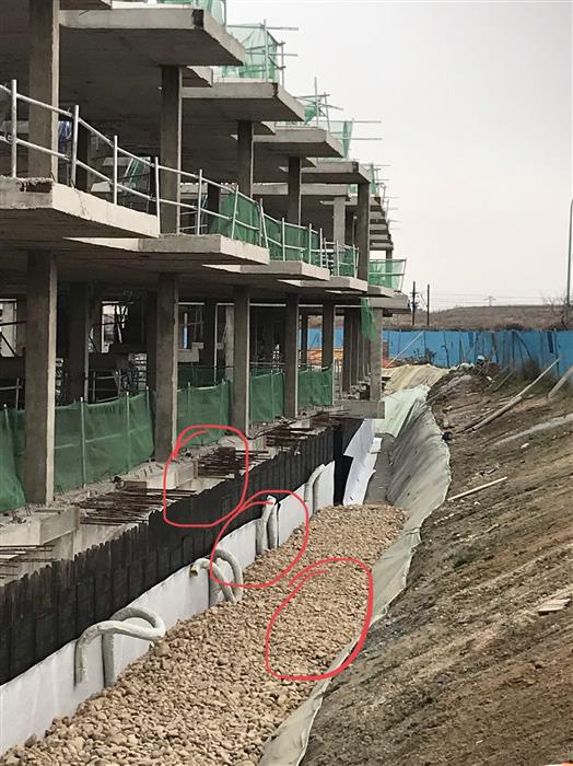 Las capas que recubren la planta sótano 