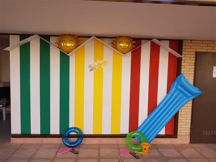 Decoración fiesta apertura piscina