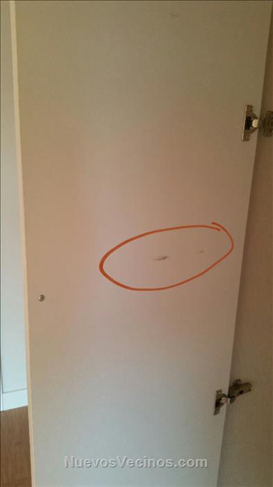 Puertas de armario rozadas