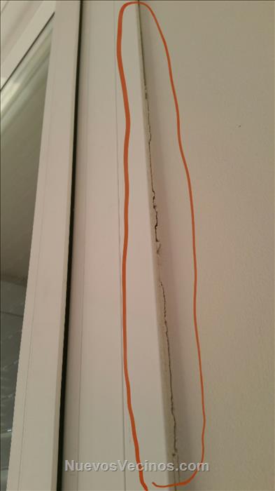 Cerramiento mal acabado