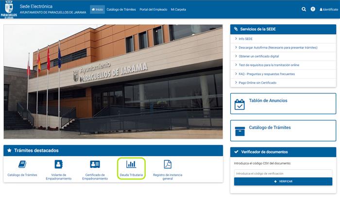 Sede Electrónica Ayuntamiento de Paracuellos de Jarama