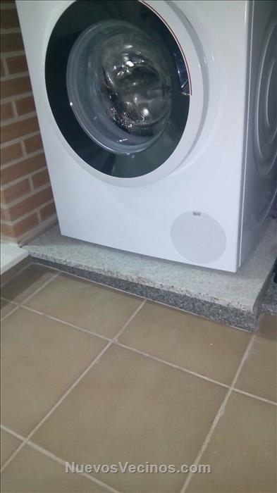 Base piedra desnivel lavadora