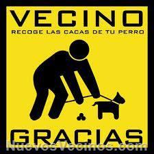 Vecino, ¡recoge las cacas de tu perro!